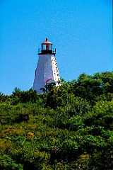 Plymouth (Gurnet) Light on a Sunny Day in Massachusetts